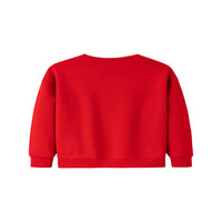 匡威Converse童装男女童卫衣春秋儿童上衣 学院红 110(4) 