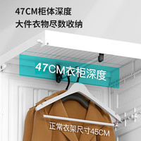 蚂蚁盒子免安装衣柜简易约布衣柜家用卧室出租房现代塑料组装柜子 15格11门2挂