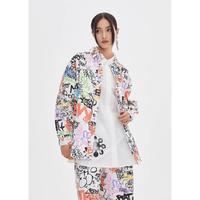 春秋夹克女时尚成衣染色衬衫式牛仔外套女式夹克