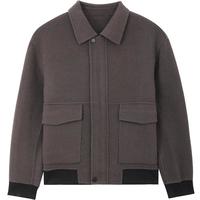 Mind Bridge2024男士短款休闲翻领毛呢外套冬季羊毛翻领夹克