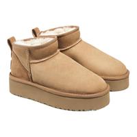 fed加绒保暖靴冬季靴子羊皮毛一体雪地靴厚底短靴女款YAB871 35