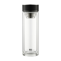 富光 G2416-SH-400 玻璃茶杯 400ml*1个 儒雅黑