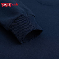 LEVI'S李维斯童装儿童卫衣男女童毛圈圆领卫衣2025春季舒适上衣 深靛蓝 160 /76 【身高152-158cm】