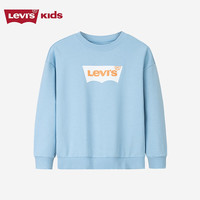 LEVI'S李维斯童装儿童卫衣男女童毛圈圆领卫衣2025春季舒适上衣 十六蓝 130 /64 【身高116-122cm】