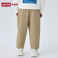 LEVI'S 李维斯童装长裤儿童休闲运动裤男童百搭裤子 树屋棕 110/50 
