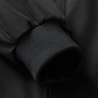 罗蒙（ROMON）棒球领夹克男2025春季时尚百搭中青年商务短款外套男 黑色 4XL 195(适合170-190斤)