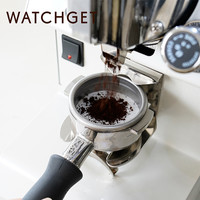 法压壶watchget粉碗滤纸咖啡机圆形51535558手柄摩卡壶分水网意式 58mm圆形滤纸 2包+收纳盒 竹盖