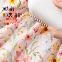 小猪班纳女童连衣裙夏季2025年中大童中国风裙子荷叶边儿童洋气公主裙 紫/纯色 130