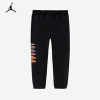 NIKE JORDAN 耐克AJ童装男童保暖加绒长裤冬季儿童针织运动裤 正黑色 140 /60 【身高128-140cm】 140/60(S)