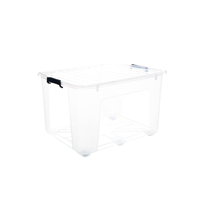 Citylong 禧天龙 收纳箱 带滑轮款 145L*1个 透明