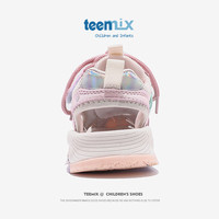 天美意(TEENMIX)女童包头凉鞋2024夏季软底公主鞋防滑沙滩凉鞋中大儿童鞋子潮 302粉色 29