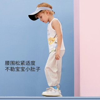 aqpa婴儿背心内衣套装夏季纯棉宝宝衣服薄款分体无袖长裤 马戏团 80cm