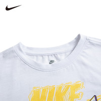 NIKE 耐克童装男童纯棉舒适短袖T恤夏季卡通运动儿童短T上衣 纯白色 140 /68 【身高128-140cm】 140/68(S)