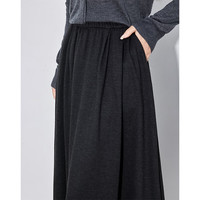 初语轻薄垂感伞裙高腰半身裙长裙a字气质2025年春季新品百搭裙子