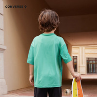 匡威Converse童装2024年夏季圆领舒适男女童宽松休闲T恤 深薄荷 110/56(5)