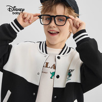 迪士尼（Disney）童装儿童棒球服外套2025年春秋装男女童户外运动休闲上衣 碳黑【男女同款 抗起球】 140
