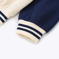 迪士尼（Disney）童装儿童棒球服外套2025年春秋装男女童户外运动休闲上衣 藏蓝【男女同款 抗起球】 110