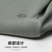 SHANSHAN杉杉圆领长袖t恤男士春秋商务休闲华夫格抗皱卫衣男上衣打底衫