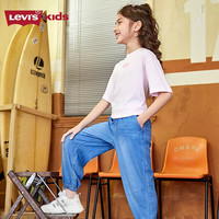 LEVI'S李维斯童装儿童牛仔裤【天丝软牛仔】夏季男女童牛仔长裤 湖灰蓝 140 /60 【身高128-140cm】