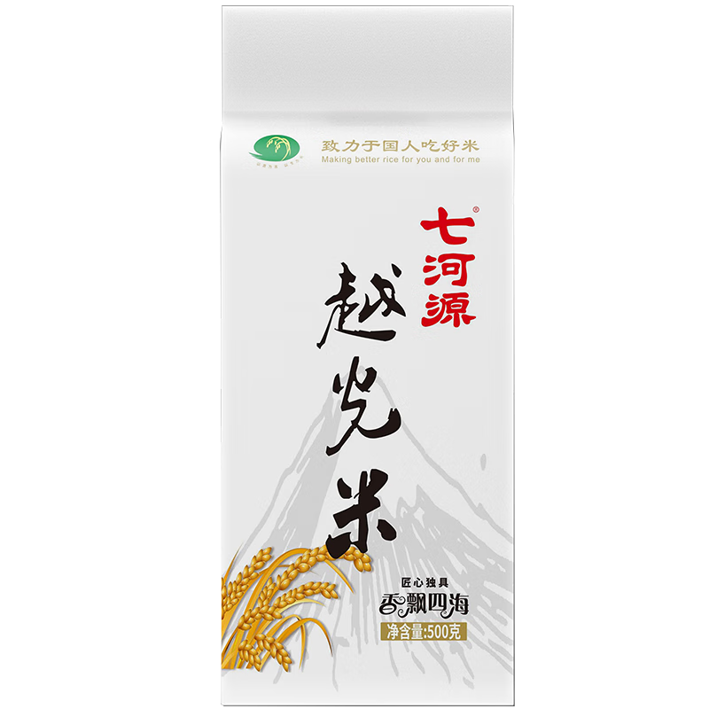 七河源越光米 产自东北肥沃黑土 香糯柔软 东北大米 越光米1斤装