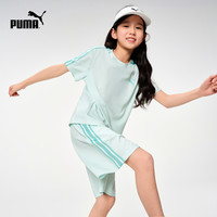 PUMA彪马T7系列童装儿童夏季短袖套装吸湿速干2件套运动短裤