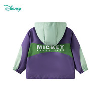 迪士尼宝宝 春季男女童时尚休闲卡通舒适百搭儿童外套 ZD1ES032杏紫 120