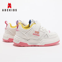 ABC KIDS儿童运动鞋2025春季新款小花朵甜美可爱时尚耐磨女童休闲板鞋 内长约21.5cm
