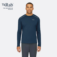 Rab睿坡男士速干打底衫长袖T恤修身内搭透气上衣秋衣 QBL-07 石墨灰GRH XL