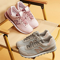 new balance NB女鞋nb515系列复古休闲跑步鞋简约运动鞋 WL515CSB/灰粉/店长力荐 36