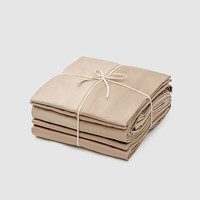 無印良品 MUJI 棉缎纹被套套装 全棉纯棉床上用品四件套/三件套 学生宿舍  加大双人用：/四件套