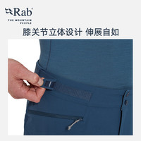 睿坡 Rab24秋冬Tour男士登山攀岩防水透气弹力修身保暖滑雪裤 QFG-25 碳黑色ANT 34
