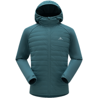 拓路者（Pioneer Camp）新雪丽棉服秋冬男连帽中长款棉衣户外保暖防风外套 男黑色 XL