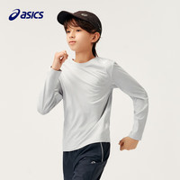 亚瑟士(asics)童装2024年秋季新款男女童运动休闲长袖百搭针织T恤333241005004