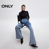 【广角裤】ONLY2025春季潮流百搭高腰渐变宽松喇叭裤牛仔裤女 175/76A/XL