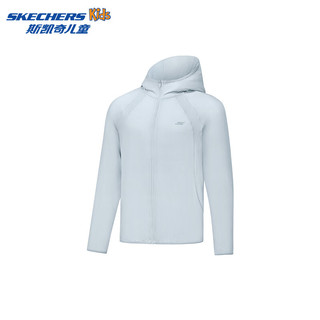 Skechers斯凯奇儿童皮肤衣夏季男女童透气速干薄款防晒服P225K088