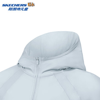 Skechers斯凯奇儿童皮肤衣夏季男女童透气速干薄款防晒服P225K088