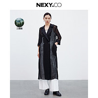 限尺码：奈蔻 NEXY.CO 春季轻薄中长款外套女洋气高级感通勤外套