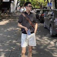 TUCANO啄木鸟短袖T恤男修身内搭经典条纹夏季基础款圆领上衣通勤休闲
