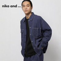 niko and ...衬衫男2025年春季时尚纯色简约日系牛仔衣253968