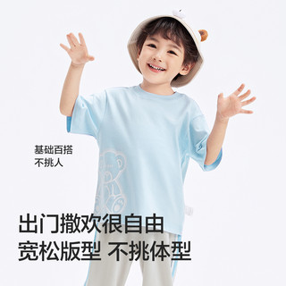 巴拉巴拉童装儿童短袖t恤男童女童亲子装2025纯棉大童