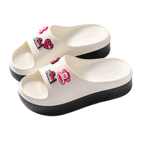 PaulFrank大嘴猴凉拖鞋女夏家居EVA厚底软弹时尚可外穿凉鞋6025