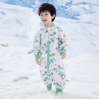 良良（liangliang）【清仓特卖】婴儿睡袋分腿春秋防踢被宝宝冬包被纯棉防惊跳（3） 春秋款【适合20-25℃】苗圃绿 S(身高60-75cm)