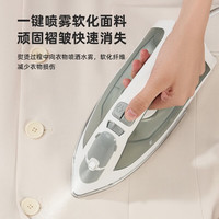 红心红心电熨斗 家用蒸汽挂烫机 1600W不锈钢底板手持干湿两用 YSH-1350 灰色