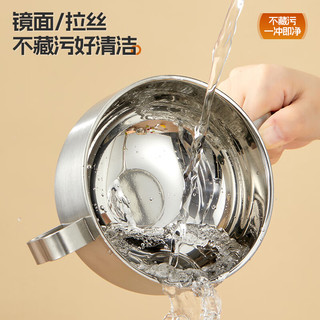 沃德百惠（WORTHBUY）316不锈钢儿童碗双层加厚双耳汤碗吃饭碗防摔防烫宝宝双柄辅食碗 （316L钢）赫赫熊碗+316叉勺