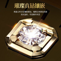 劳士顿999足金1.98克真黄金手表男真钻金表品牌男士机械表十大瑞士品质 日志系列-【金重1.98g】间金金面