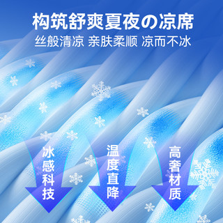 日本tomoni凉席A类母婴级凉感冰丝席2024夏季可机洗床单席子