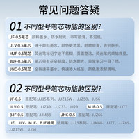 斑马牌(ZEBRA)中性笔替芯0.5mm考试黑色笔芯签字笔芯JJ15替换芯JF-0.5/M 适用JJZ66红色10支装