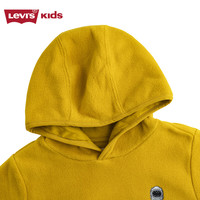 Levi's 李维斯童装【宇航员系列】冬季男女童摇粒绒卫衣儿童上衣 天然金 140/68 140 /68 【身高128-140cm】