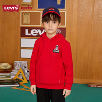 Levi's 李维斯童装【宇航员系列】冬季男女童摇粒绒卫衣儿童上衣 辣椒红 130 /64 【身高116-122cm】