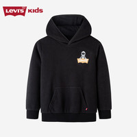 Levi's 李维斯童装【宇航员系列】冬季男女童摇粒绒卫衣儿童上衣 黑美人 160 /76 【身高152-158cm】